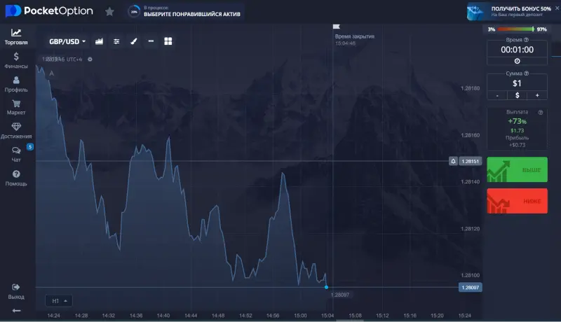 Pocket Option Бинарные опционы